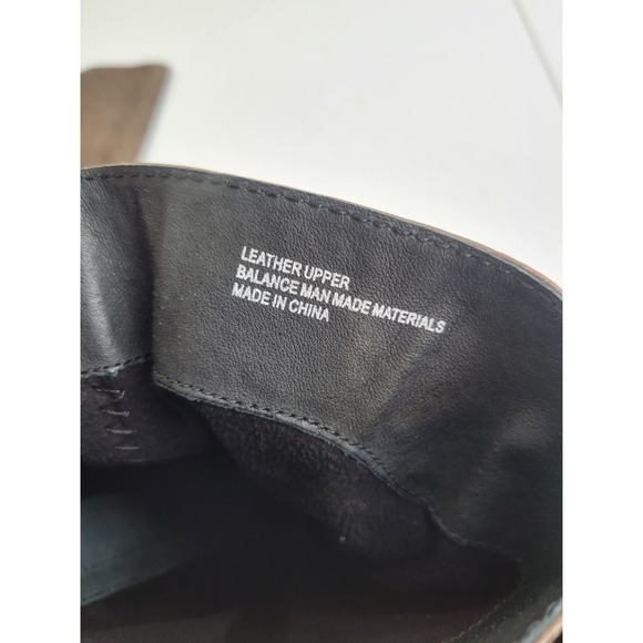 Born Boots Grayish Brown Leather Flat Heel Soft Studded Side Zip Women's Sz 7.5 - Picture 4 of 12